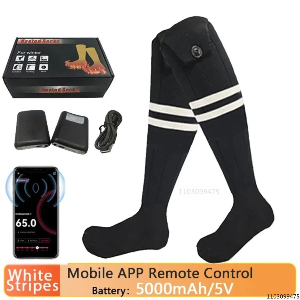 Sähkölämmitteiset Moottoripyöräsukat – 5000 mAh | LEOSOXS