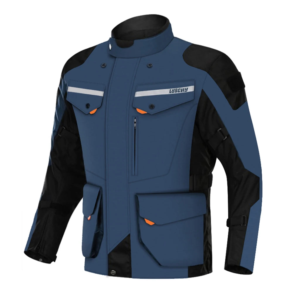 LYSCHY Talvitakki Moottoripyöräilyyn - CE-Suojattu Vedenpitävä Lämmin Ajotakki