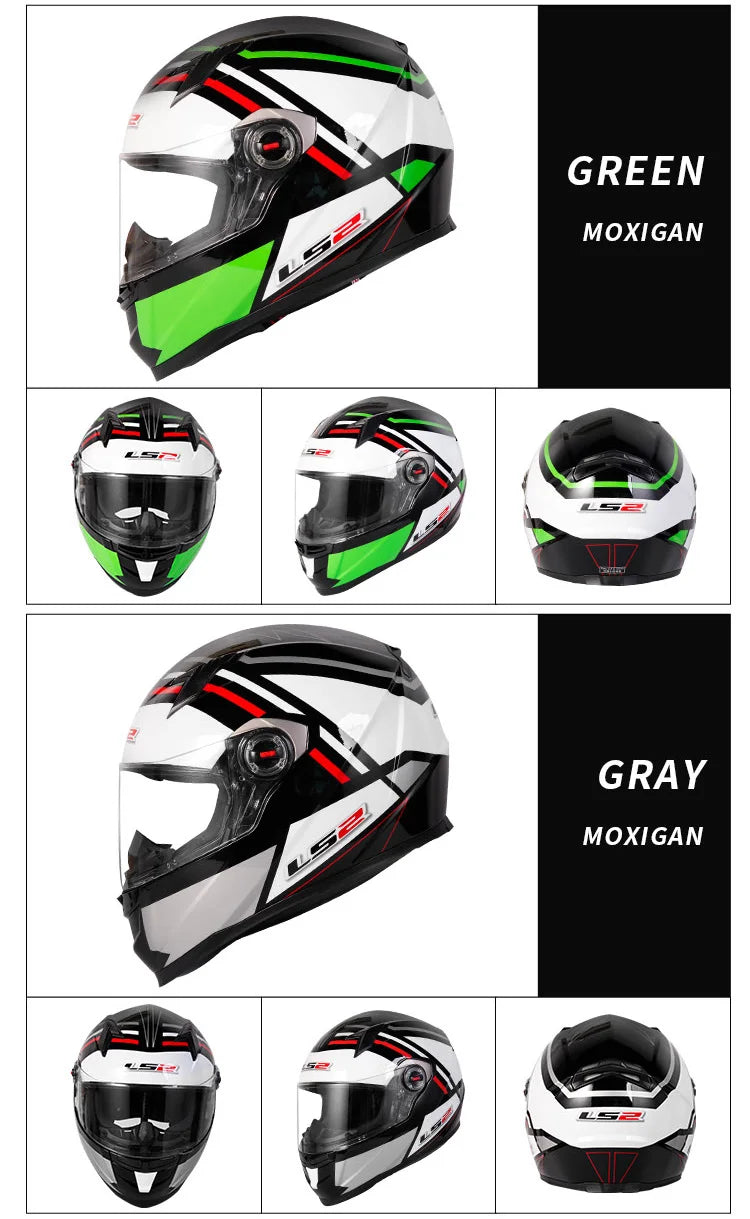 LS2 FF358 Full Face Helmet - ECE-Certified Motorcycle Helmet