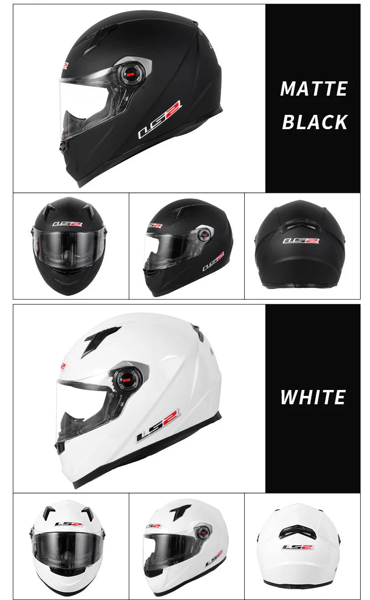 LS2 FF358 Full Face Helmet - ECE-Certified Motorcycle Helmet