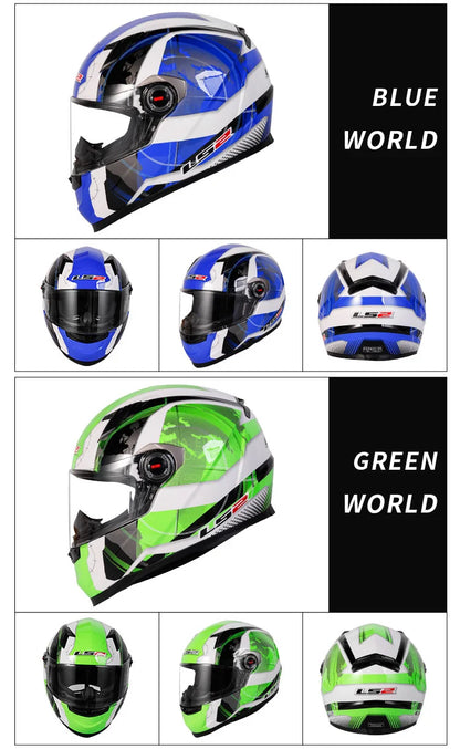 LS2 FF358 Full Face Helmet - ECE-Certified Motorcycle Helmet