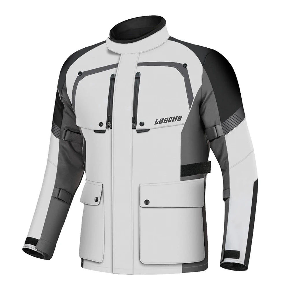 LYSCHY Talvitakki Moottoripyöräilyyn - CE-Suojattu Vedenpitävä Lämmin Ajotakki