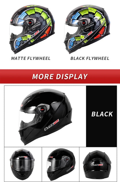 LS2 FF358 Full Face Helmet - ECE-Certified Motorcycle Helmet