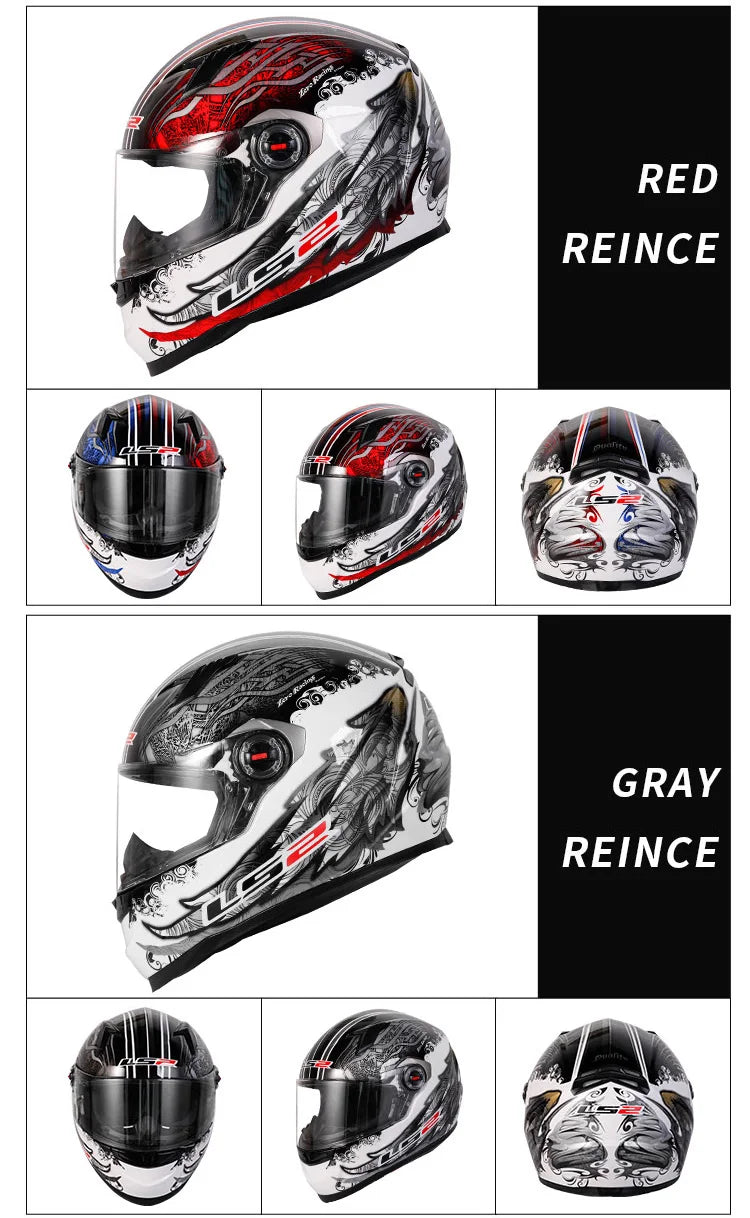 LS2 FF358 Full Face Helmet - ECE-Certified Motorcycle Helmet