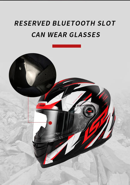 LS2 FF358 Full Face Helmet - ECE-Certified Motorcycle Helmet