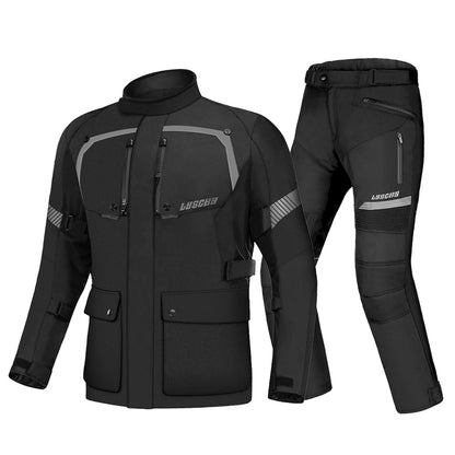 LYSCHY Talvitakki Moottoripyöräilyyn - CE-Suojattu Vedenpitävä Lämmin Ajotakki