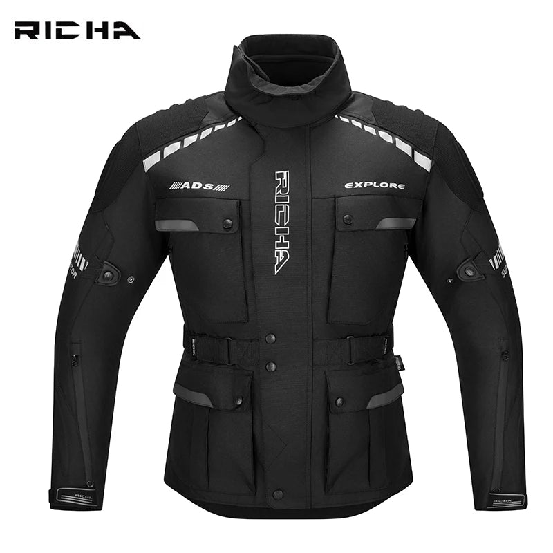 RICHA Motorcycle Jacket Pants Winter Warm Motocross Jacket For Men Women Waterproof Windproof CE Certification