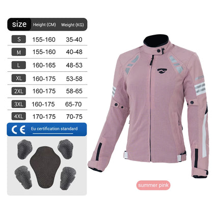 MOTOBOY Naisten Moottoripyörätakki - CE-Suojattu Naisille Suunniteltu