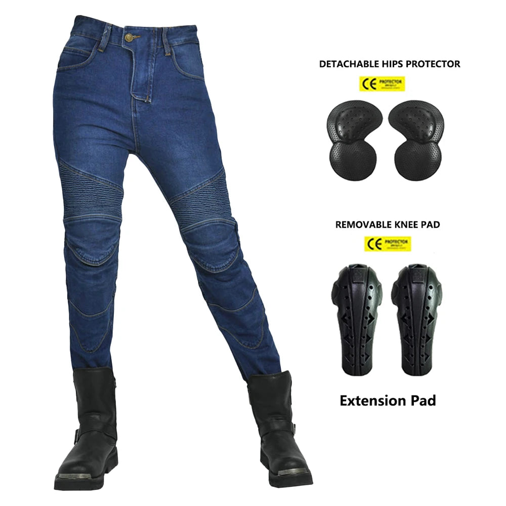 Aava Summer Jeans - Naisten Moottoripyöräfarkut Kevät/Kesä/Syksy