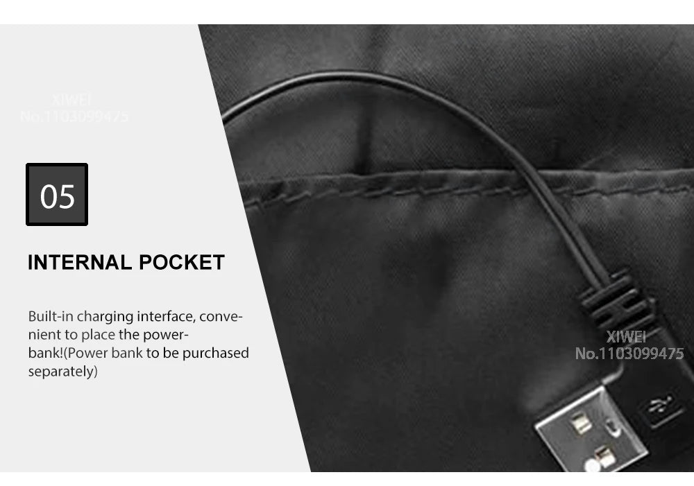 Sähkölämmitteinen Takki & Liivi – USB | 2–21 lämmitysaluetta | LEOSOXS