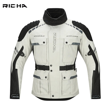 RICHA Motorcycle Jacket Pants Winter Warm Motocross Jacket For Men Women Waterproof Windproof CE Certification