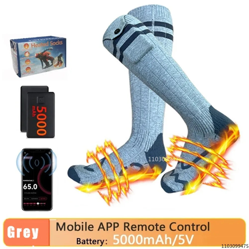 Sähkölämmitteiset Moottoripyöräsukat – 5000 mAh | LEOSOXS