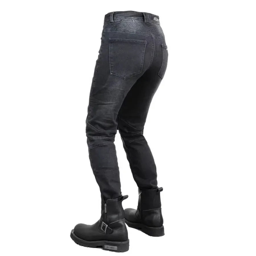 Women's Motorcycle Jeans for All-Year Riding - Classic Style with CE Protection