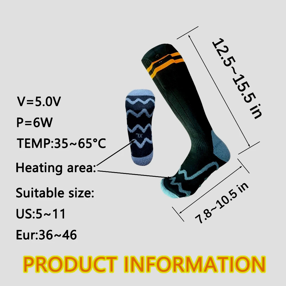 Sähkölämmitteiset Moottoripyöräsukat – 5000 mAh | LEOSOXS