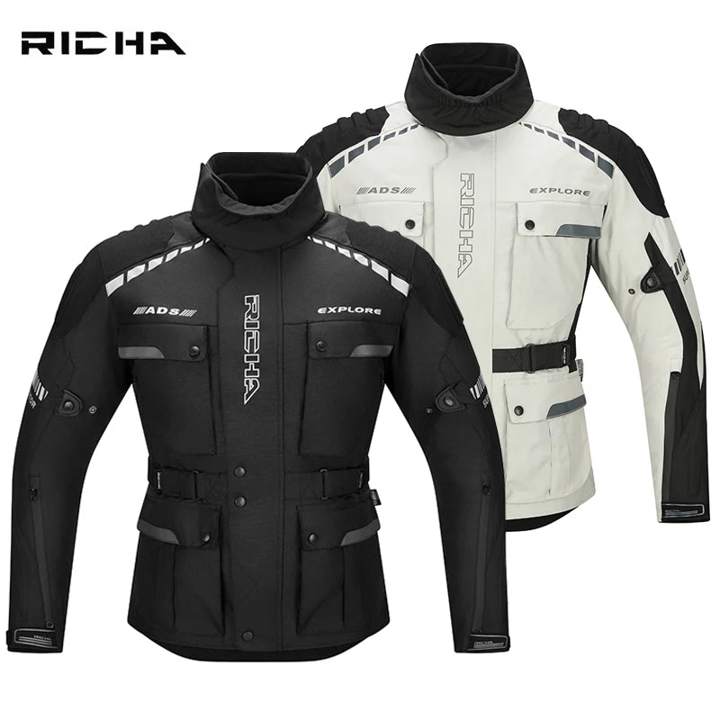 RICHA Motorcycle Jacket Pants Winter Warm Motocross Jacket For Men Women Waterproof Windproof CE Certification