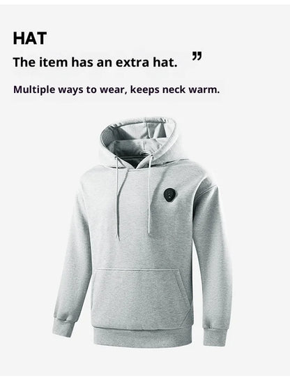 Sähkölämmitteinen Huppari – 5 lämmitysvyöhykettä, USB | COZOK