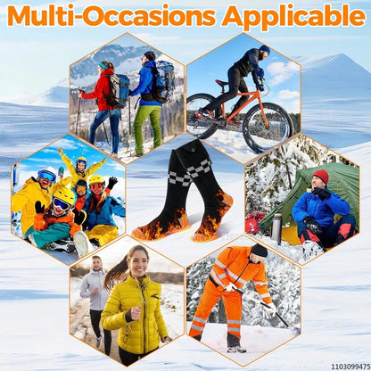 Sähkölämmitteiset Moottoripyöräsukat – 6000 mAh | LEOSOXS