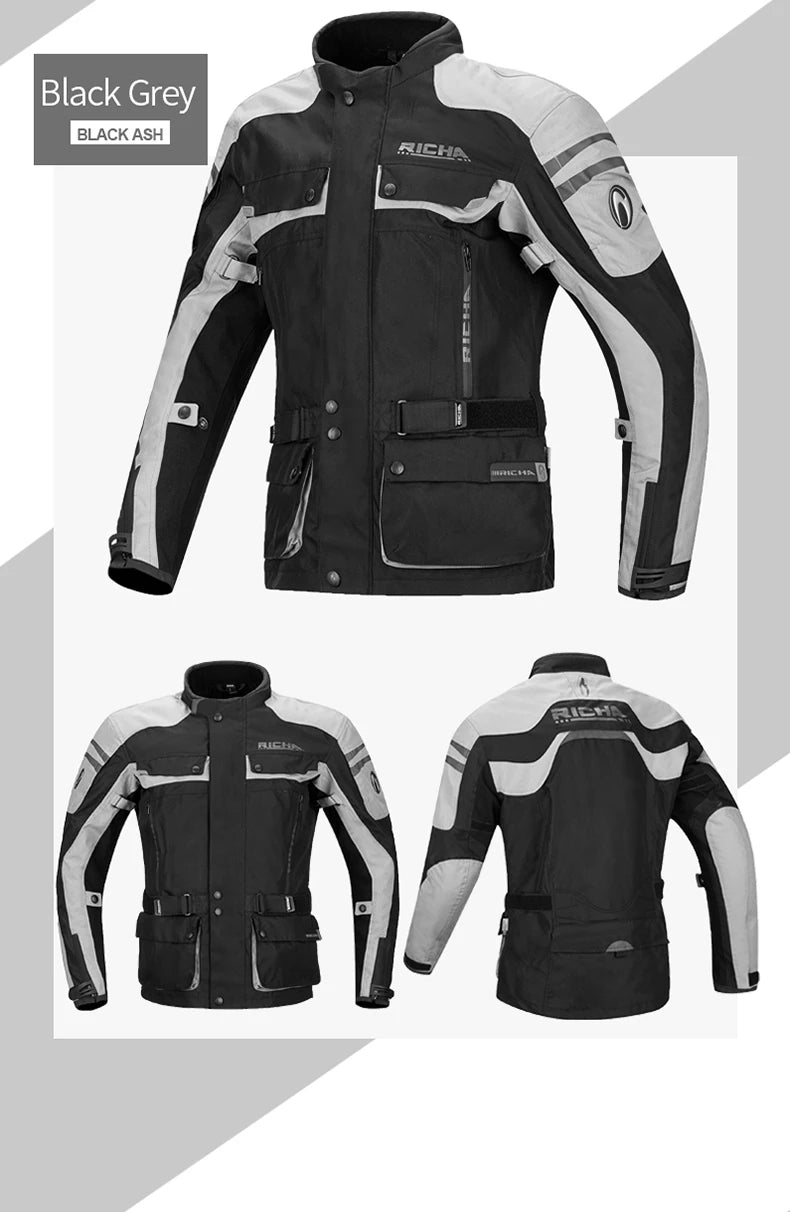 RICHA Motorcycle Jacket Pants Winter Warm Motocross Jacket For Men Women Waterproof Windproof CE Certification