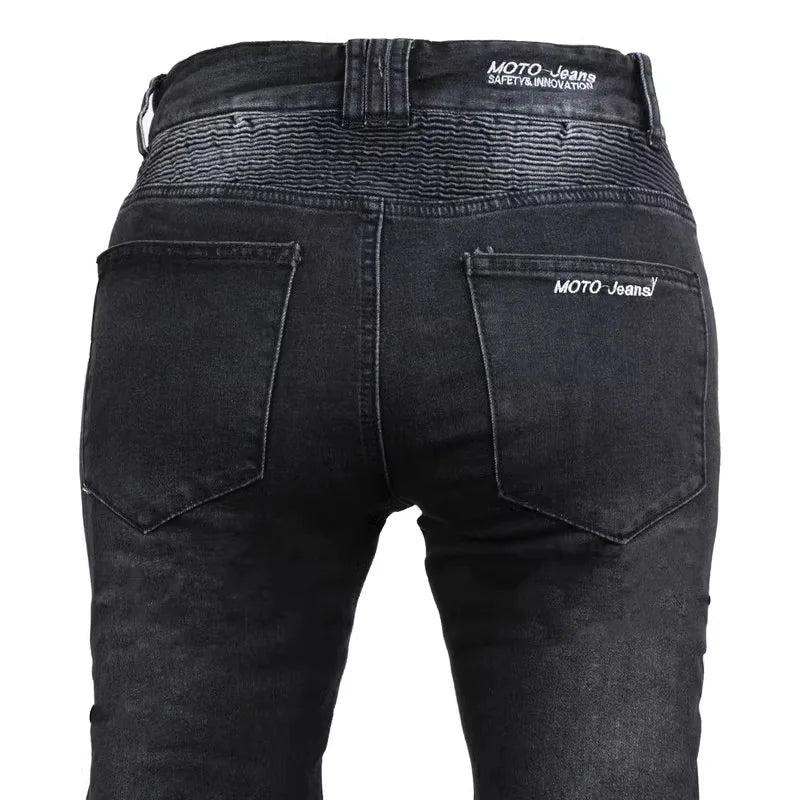 Women's Motorcycle Jeans for All-Year Riding - Classic Style with CE Protection