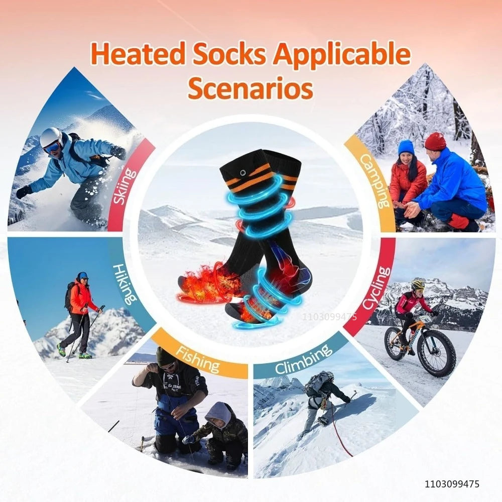 Sähkölämmitteiset Moottoripyöräsukat – 5000 mAh | LEOSOXS