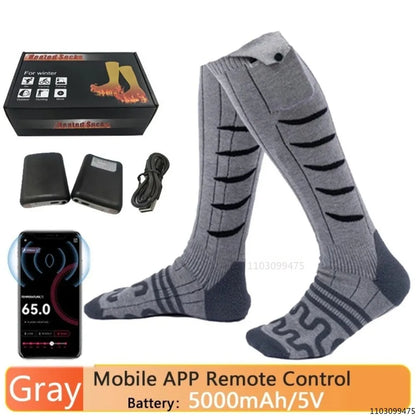 Sähkölämmitteiset Moottoripyöräsukat – 5000 mAh | LEOSOXS