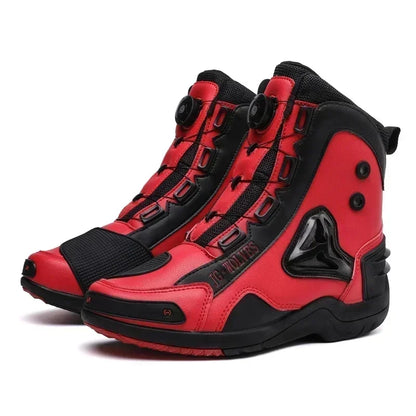 JG-Wolf Waterproof Motorcycle Boots Men Women Off-road Adventure Motorbike Boots Casual Riding Shoes Leather Motorcyclist Shoes