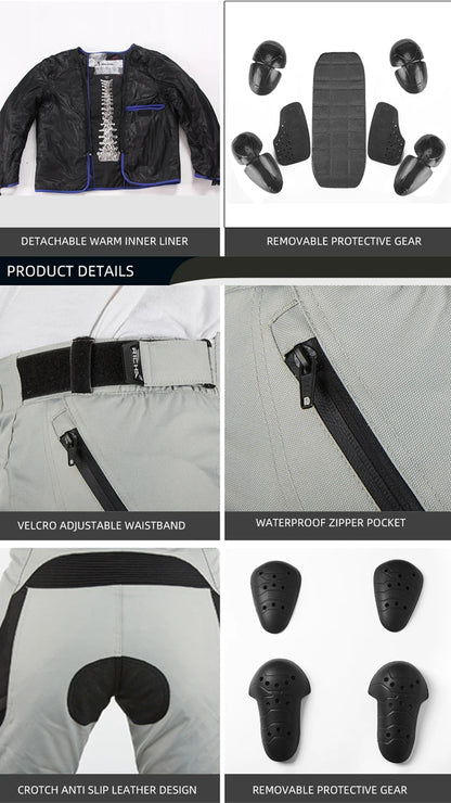 RICHA Motorcycle Jacket Pants Winter Warm Motocross Jacket For Men Women Waterproof Windproof CE Certification