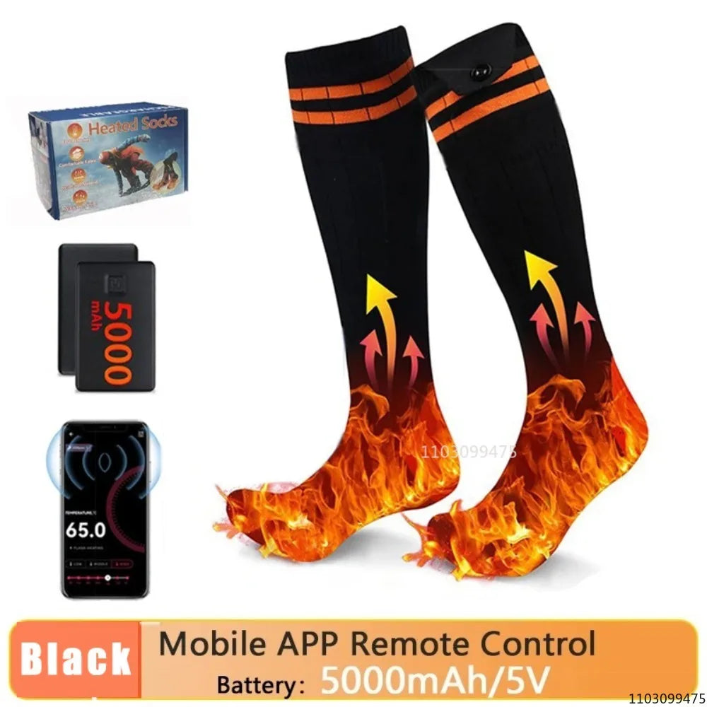 Sähkölämmitteiset Moottoripyöräsukat – 5000 mAh | LEOSOXS