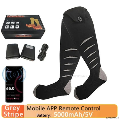 Sähkölämmitteiset Moottoripyöräsukat – 5000 mAh | LEOSOXS