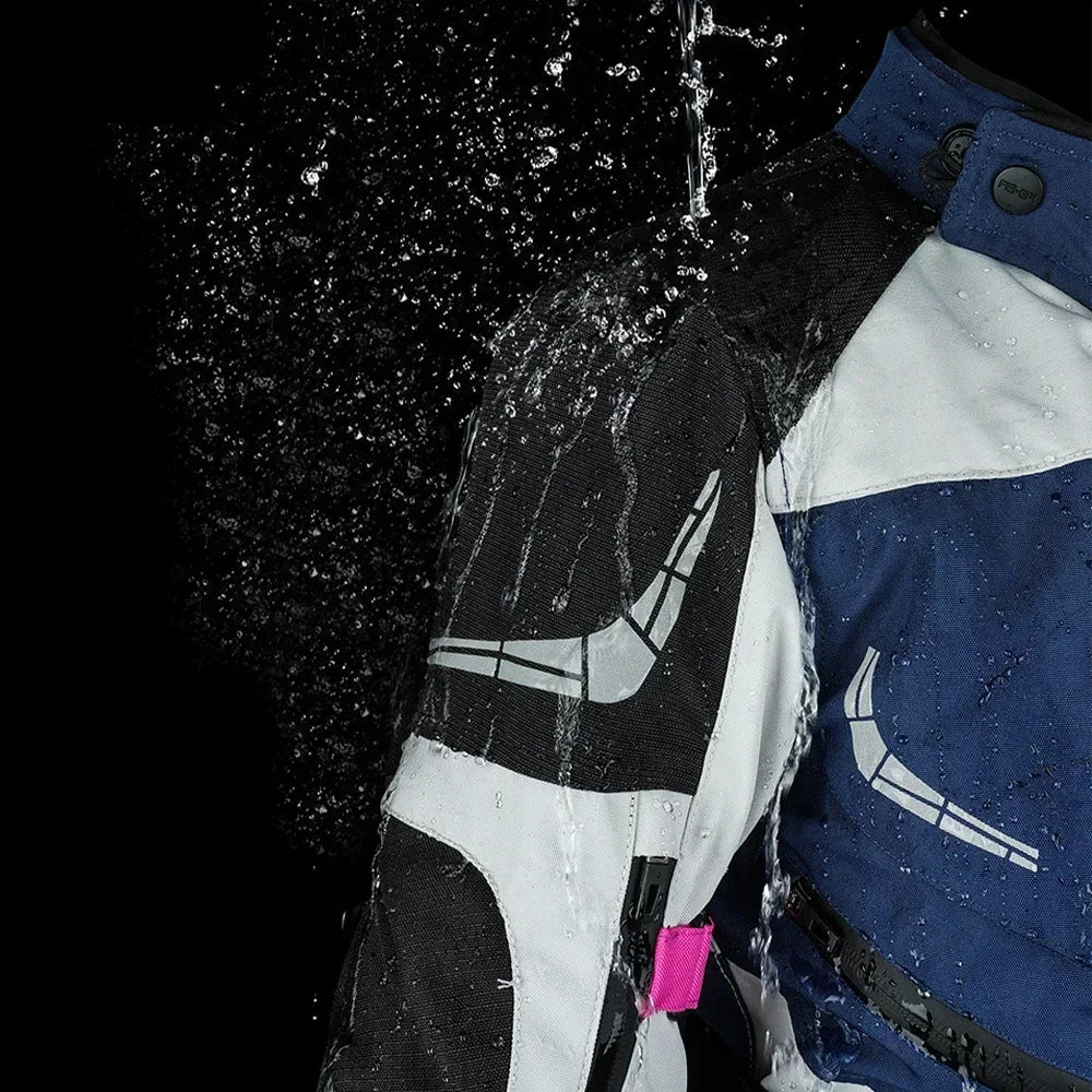 KEMIMOTO Naisten Moottoripyörätakki - CE-Suojattu 4-Vuodenajan Hengittävä Takki