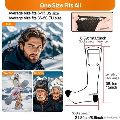 Sähkölämmitteiset Moottoripyöräsukat – 6000 mAh | LEOSOXS