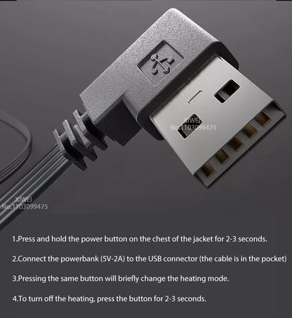 Sähkölämmitteinen Takki & Liivi – USB | 2–21 lämmitysaluetta | LEOSOXS