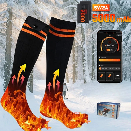 Sähkölämmitteiset Moottoripyöräsukat – 5000 mAh | LEOSOXS