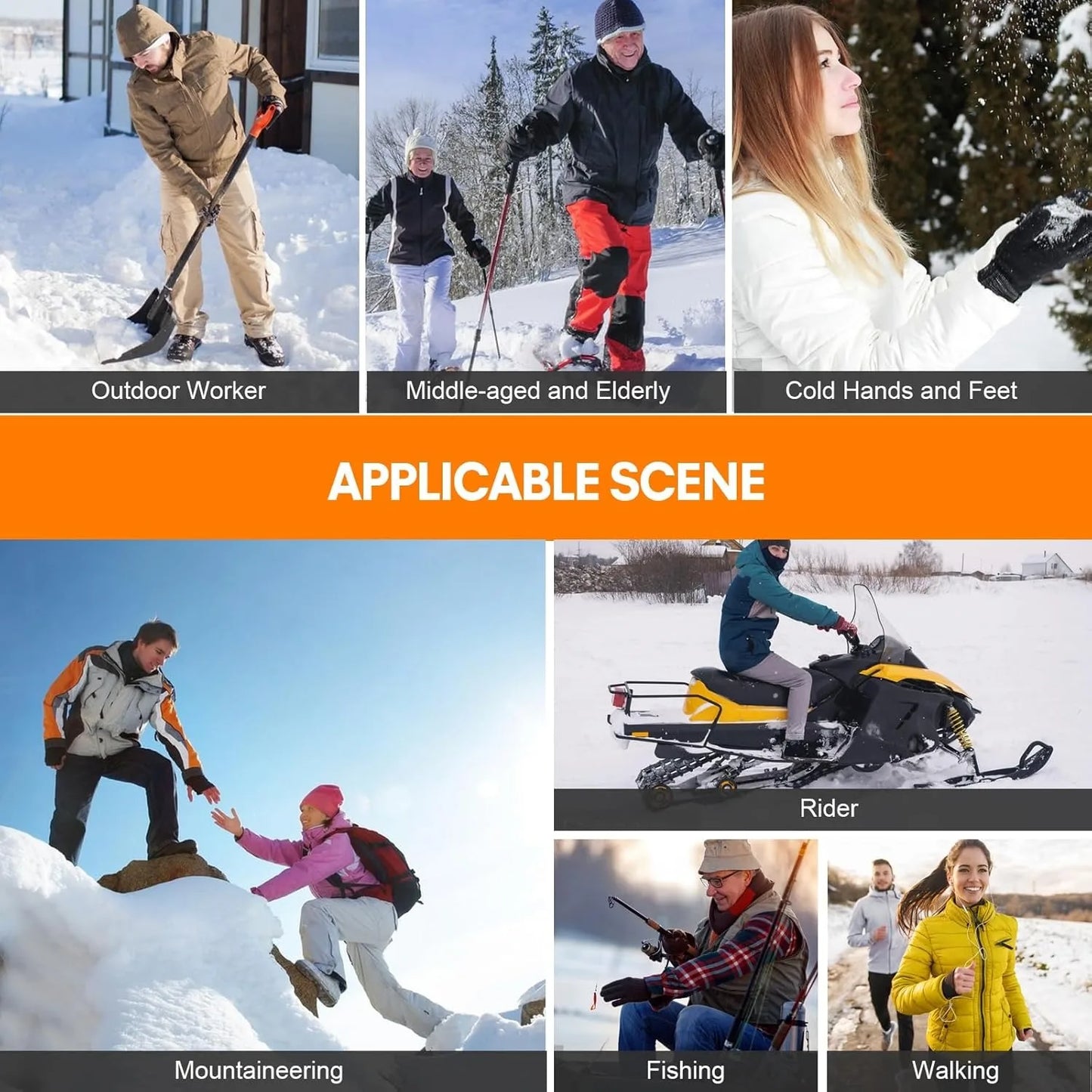 Sähkölämmitteiset Moottoripyöräsukat – 6000 mAh | LEOSOXS