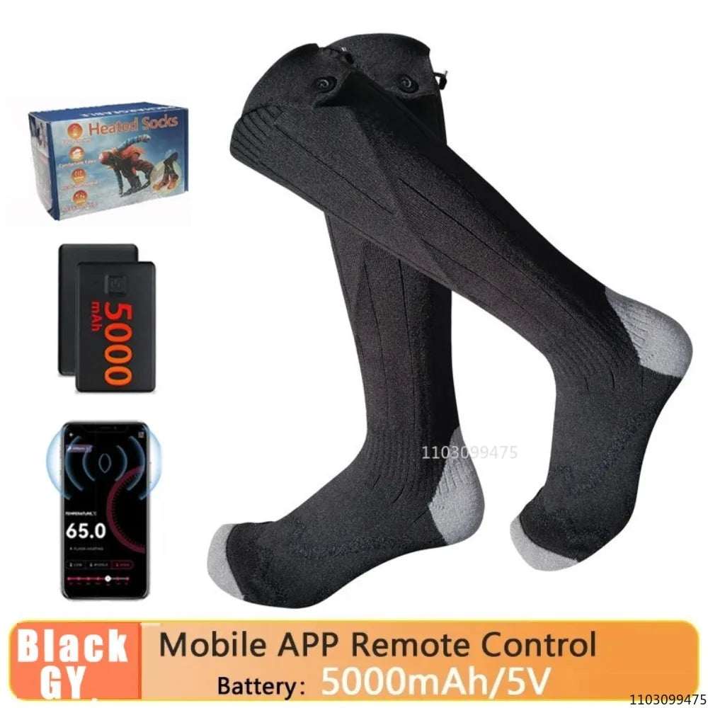 Sähkölämmitteiset Moottoripyöräsukat – 5000 mAh | LEOSOXS