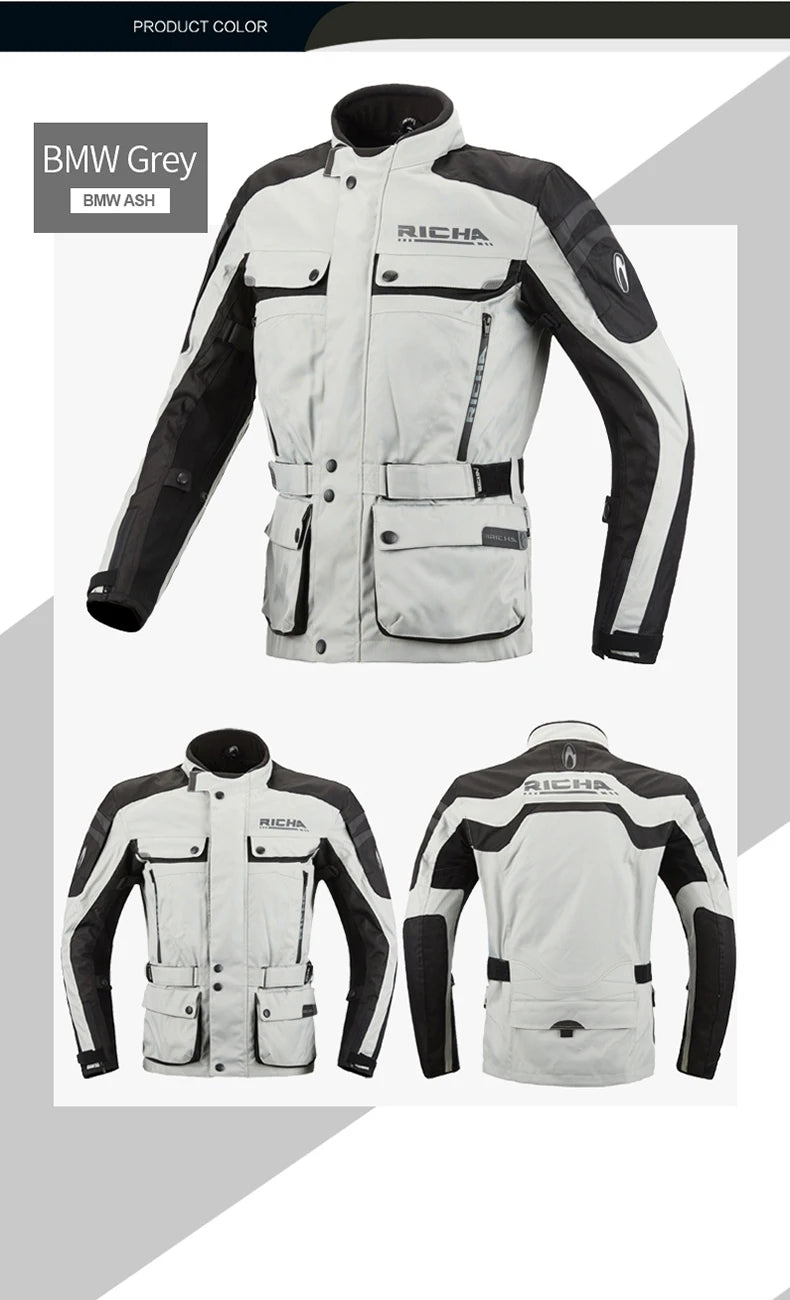RICHA Motorcycle Jacket Pants Winter Warm Motocross Jacket For Men Women Waterproof Windproof CE Certification
