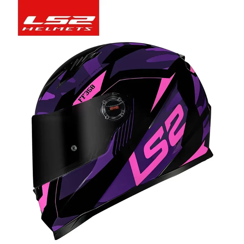 LS2 FF358 Full Face Helmet - ECE-Certified Motorcycle Helmet