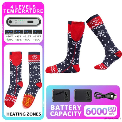 Sähkölämmitteiset Moottoripyöräsukat – 6000 mAh | LEOSOXS