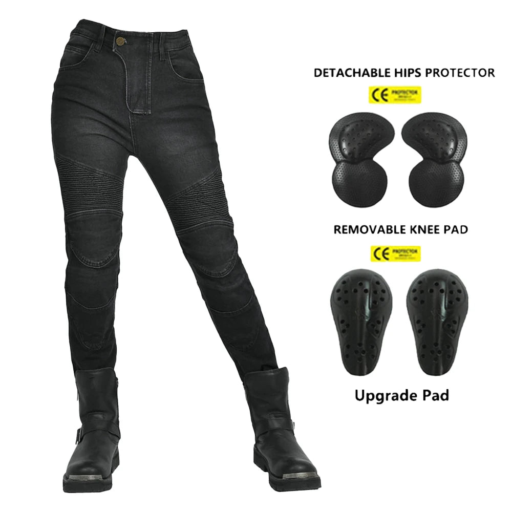 Aava Summer Jeans - Naisten Moottoripyöräfarkut Kevät/Kesä/Syksy