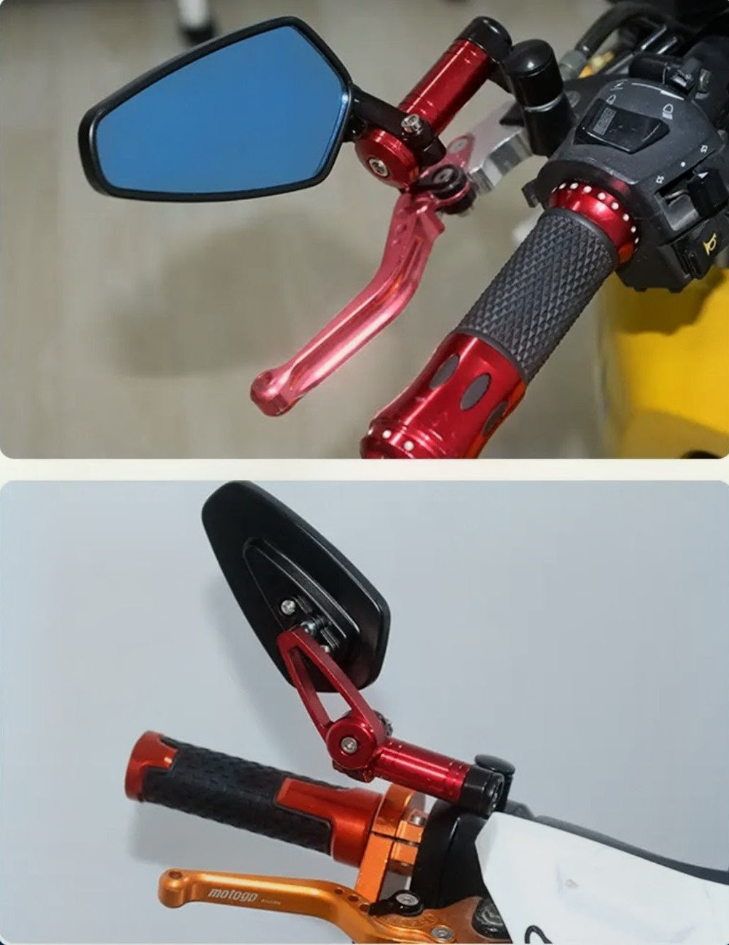 CNC Stealth Motorcycle Mirrors (Anti-dazzle)