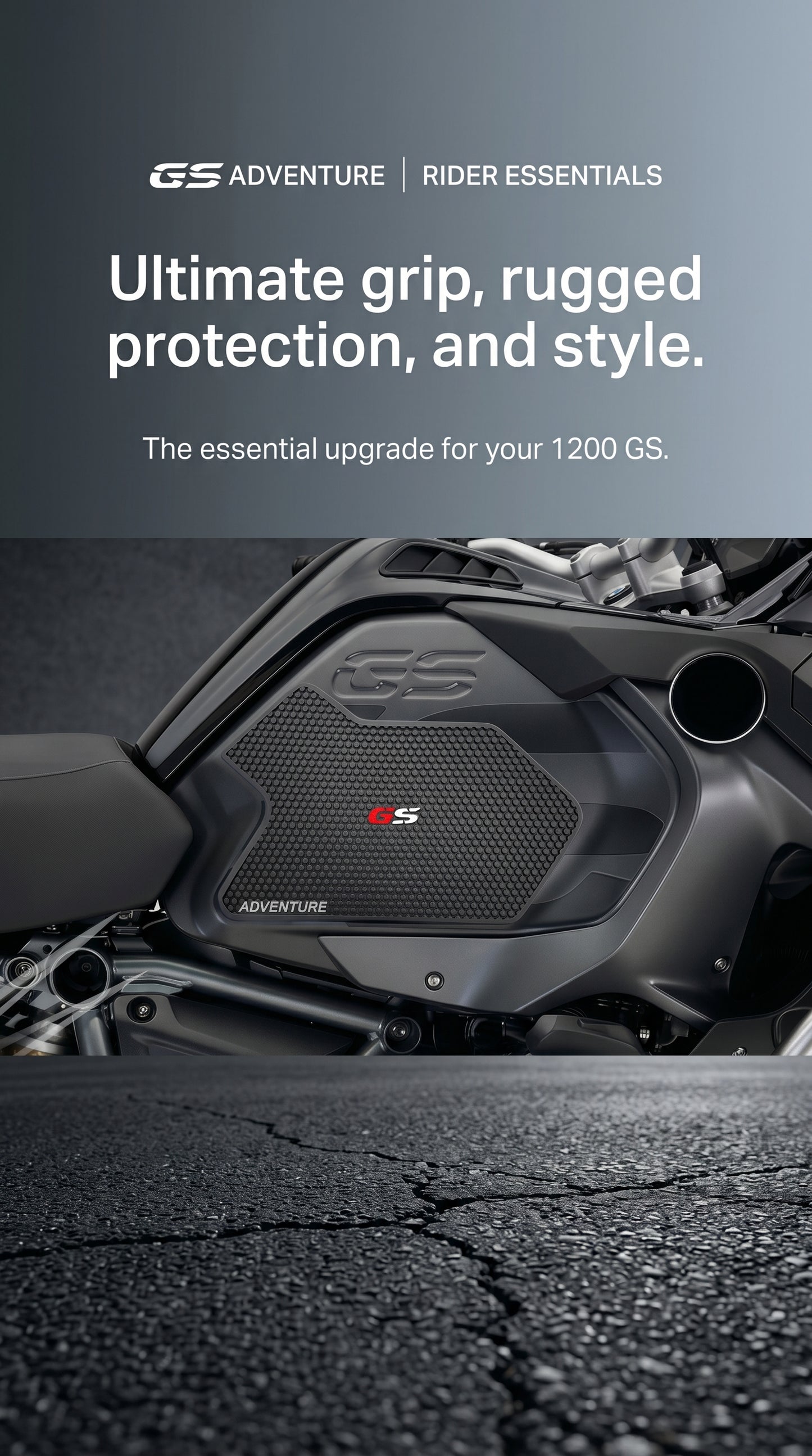 BMW R1200 GS/ 1250 tank pad stickers for models 2013-2021