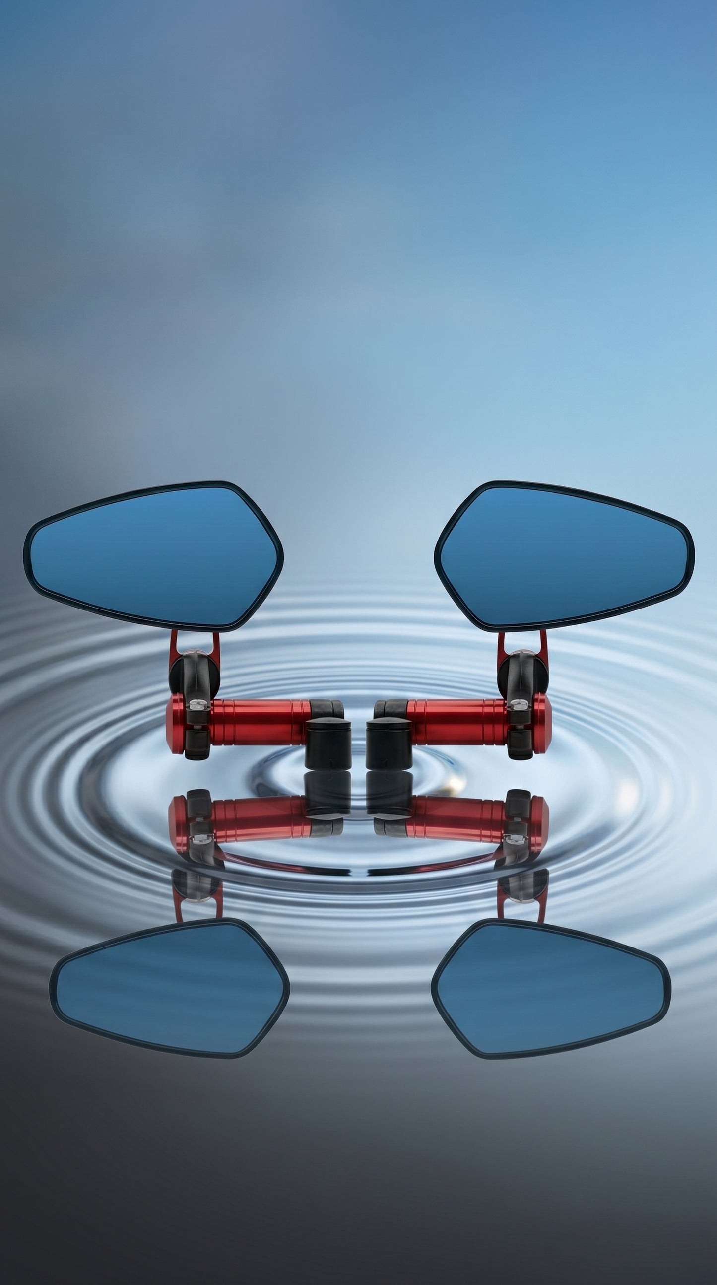 CNC Stealth Motorcycle Mirrors (Anti-dazzle)